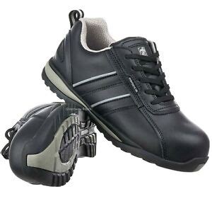 MENS ULTRA LIGHTWEIGHT LEATHER SAFETY COMPOSITE TOE CAP WORK SHOES ...