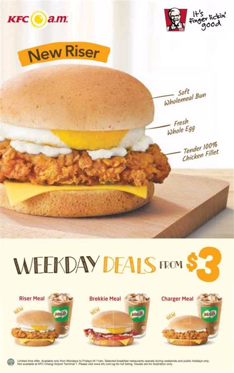 KFC: New Breakfast Sets Promo - Weekday Deals fr $3 (From 12 Apr 16 ...