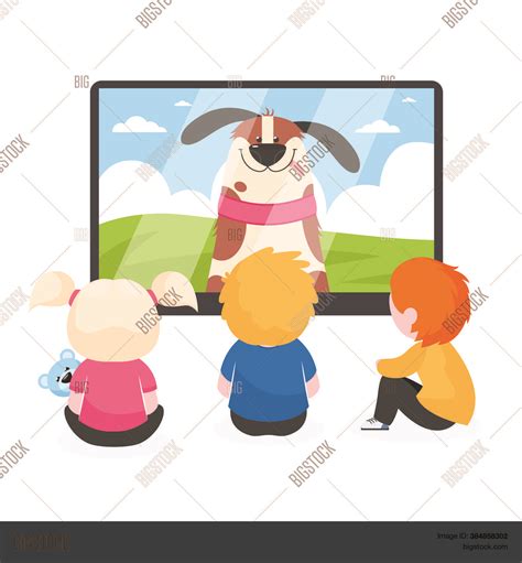 Children Watching Tv Vector & Photo (Free Trial) | Bigstock