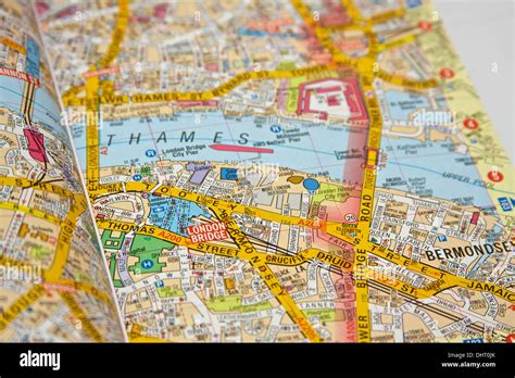 London street map with focus on location of 'The Shard' Stock Photo - Alamy