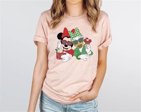 Retro Disney Minnie Mouse and Daisy Duck Christmas Shirt - Etsy