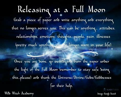 Releasing at the full moon | Moon Spells | Pinterest | Posts, Moon ...