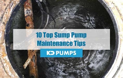 10 Top Sump Pump Maintenance Tips