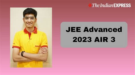 JEE Advanced 2023: Ghaziabad resident Rishi Kalra secures AIR 3, sets ...