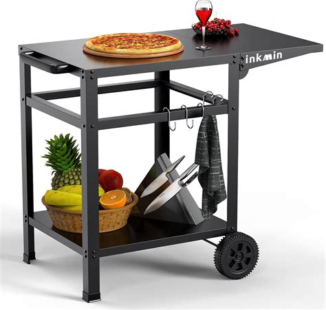 Stainless Steel Outdoor Dining Cart with Pizza Oven Australia | Ubuy