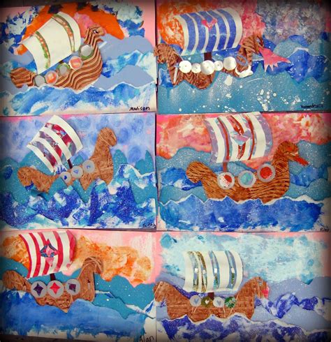 Viking Longboat Art Ks2 - Coloring Barbie