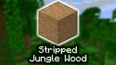 Stripped Jungle Wood - Wiki Guide - 9Minecraft.Net