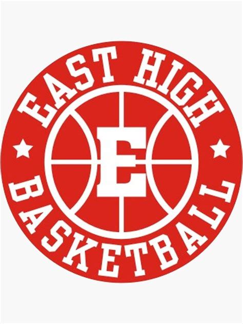 East High Basketball Logo Sticker by Karen Cho in 2021 | High school ...