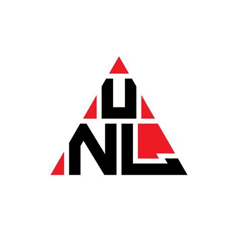 UNL triangle letter logo design with triangle shape. UNL triangle logo ...