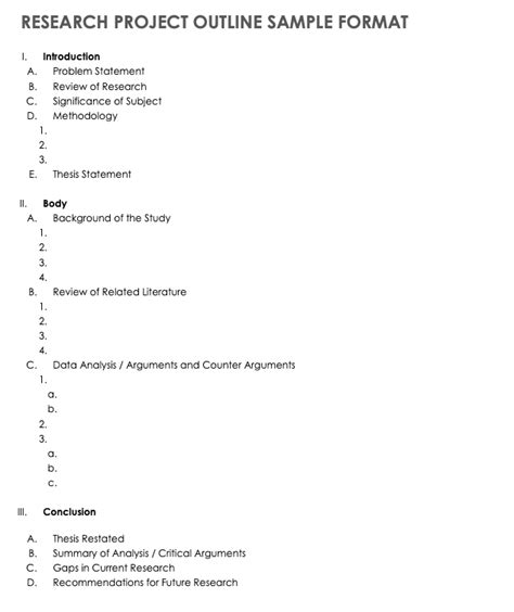 Free Project Outline Templates | Smartsheet