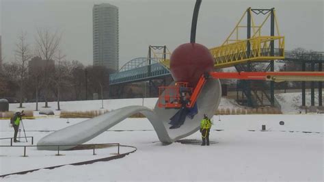 Cherry returns to Spoonbridge sculpture in Minneapolis | FOX 9 ...