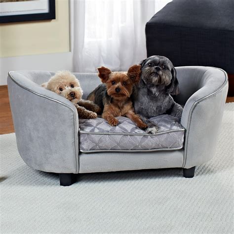 Amazon | Enchanted Home Pet Quicksilver Pet Sofa Bed, 34 by 3 by 15.5 ...