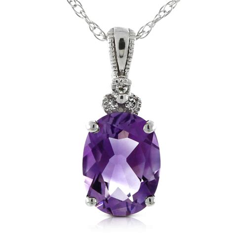 Amethyst & Diamond Pendant 14K | Ben Bridge Jeweler