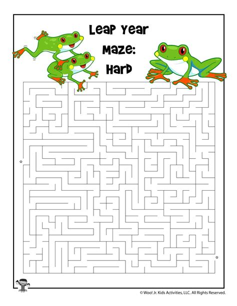 Leap Year Maze - Harder | Woo! Jr. Kids Activities : Children's Publishing