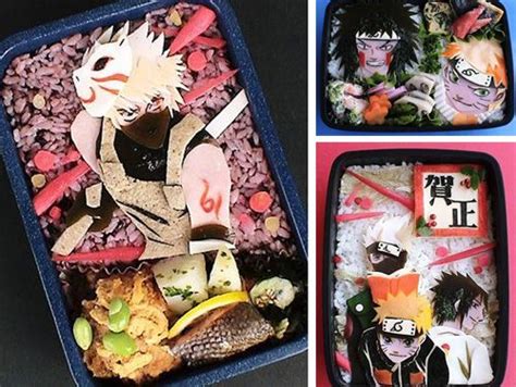 Naruto characters bento | Anime bento, Japanese food bento, Bento box