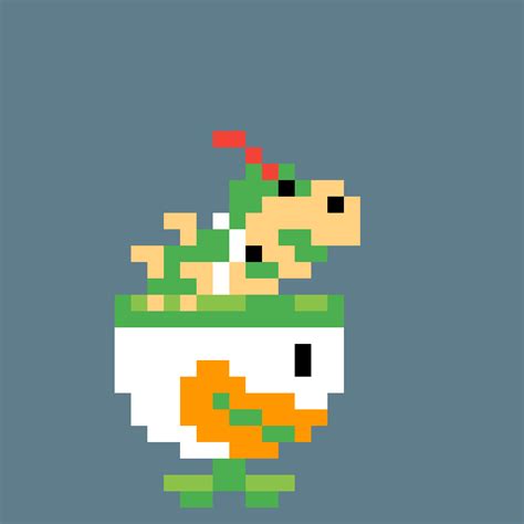 8 Bit Pixel Art Bowser