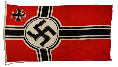 Lot Detail - 1941 WW2 German Kriegsmarine Navy 57”x 102” Battle Flag