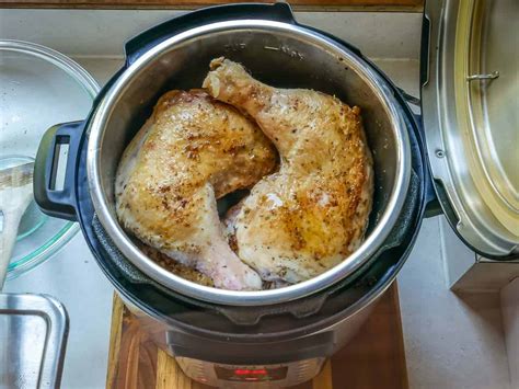 Pressure Cooker Chicken Legs with Herb Rub - DadCooksDinner