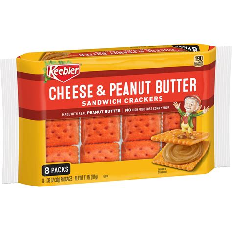 Keebler Cheese and Peanut Butter Sandwich Crackers, 11 oz - Shop ...