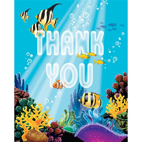 Thank You Cards Ocean Party/Case of 48 https://www.ktsupply.com ...