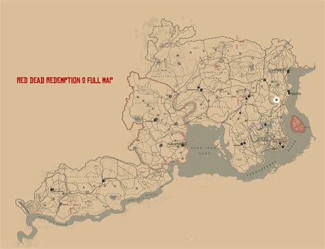 Red Dead Redemption 2 Full Map | Attack of the Fanboy