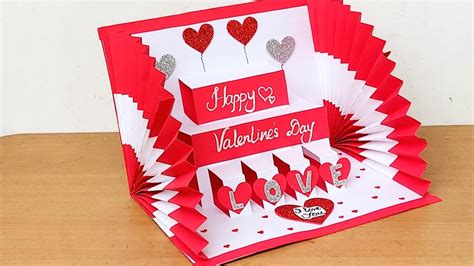 Valentines day Card 2023/Handmade Greeting Card/How to make Valentine's ...