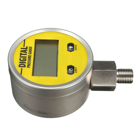 Digital Hydraulic Pressure Gauge 0-250BAR 25Mpa 3600PSI BSP1/4inch Base ...