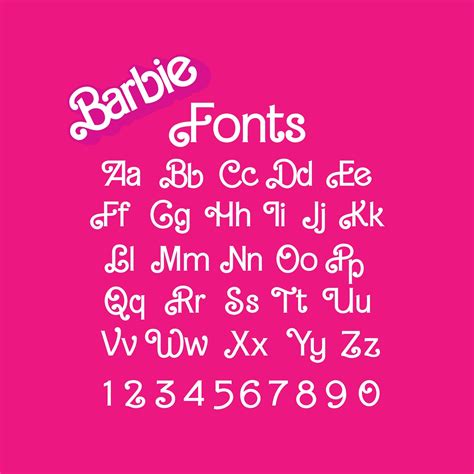 Barbie Font For Word