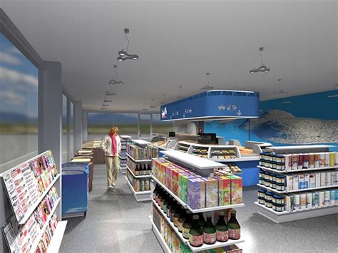 Gas station interior design on Behance