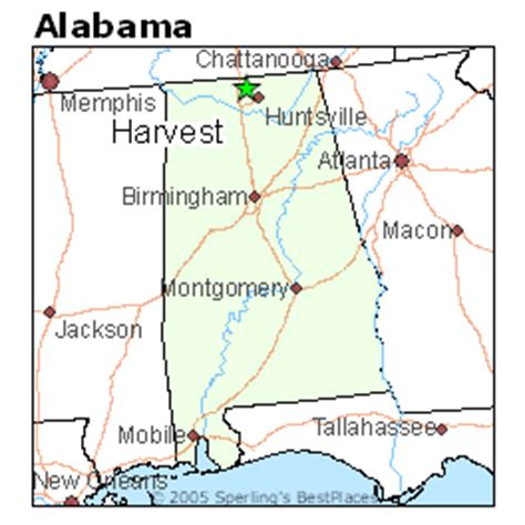 Harvest Alabama Map - Elsey Odilia