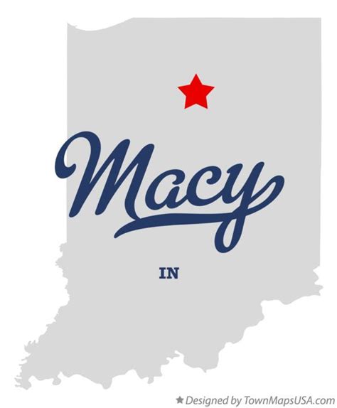 Map of Macy, IN, Indiana