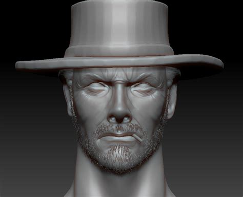 Clint Eastwood (Blondie) - A work in progress - ZBrushCentral