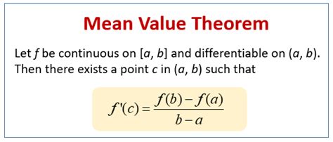 Calculus - Mean Value Theorem (examples, solutions, videos)