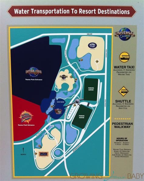 Loews Royal Pacific Resort - Water Taxi Map - Growing Your Baby ...