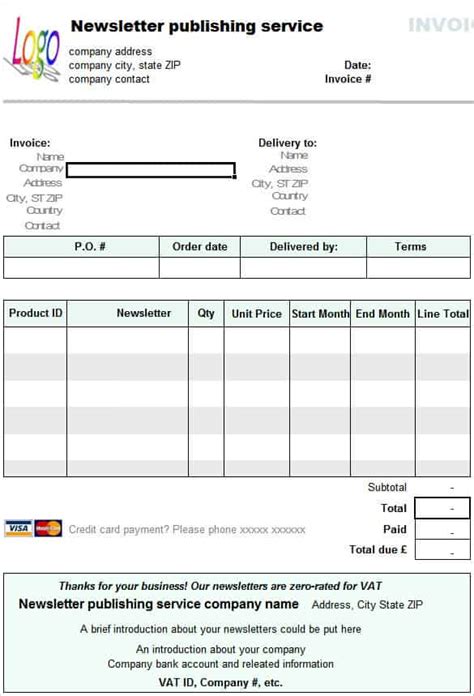 Ms Access Invoice Template Free Download - FREE PRINTABLE TEMPLATES