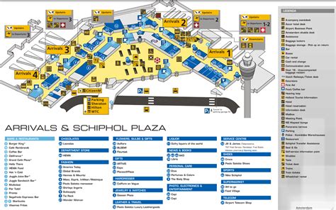 Amsterdam Airport Schiphol Map