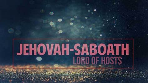 C75 – Jehovah Sabaoth (Lord of Hosts) – RUN LIKE A CHAMPION