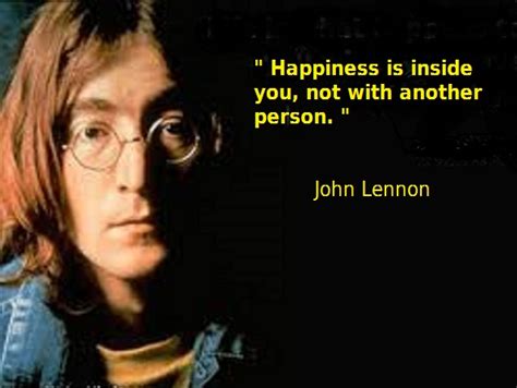 JOHN LENNON'S HAPPINESS