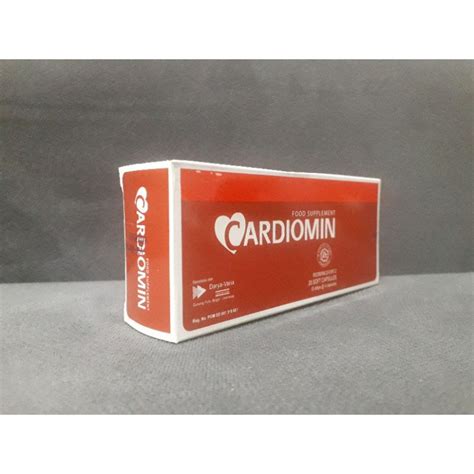 Jual CARDIOMIN SUPLEMEN VITAMIN B12, B6, . E DAN ASAM FOLAT | Shopee ...