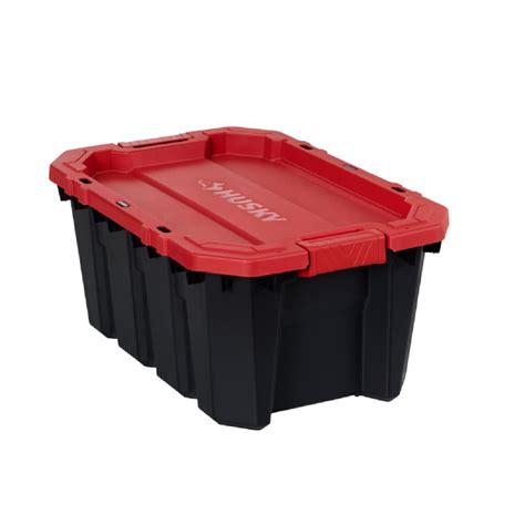 Husky 56.7L Stackable Tough Strong Storage Tote Bin, Plastic Organizer ...