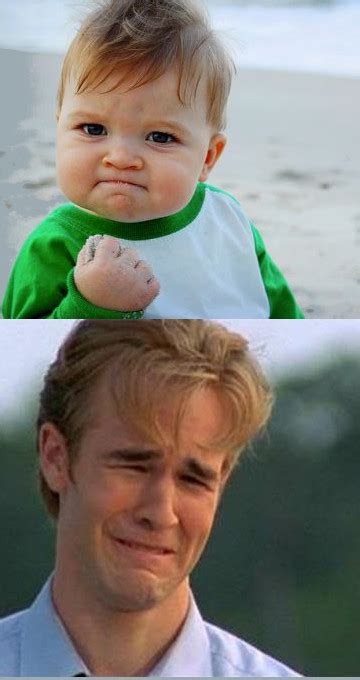 Happy Sad Success Kid Crying 90s guy Memes - Imgflip