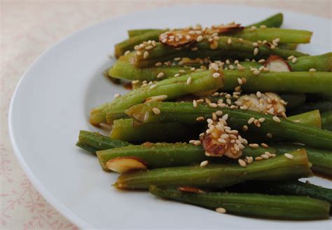 Szechuan Green Beans with Slivered Almonds