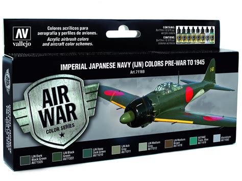 Vallejo Model Air IJN Set 71169 Imperial Japanese Navy (IJN) Colors (8 ...