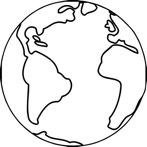 Printable Earth Coloring Pages | Free download on ClipArtMag