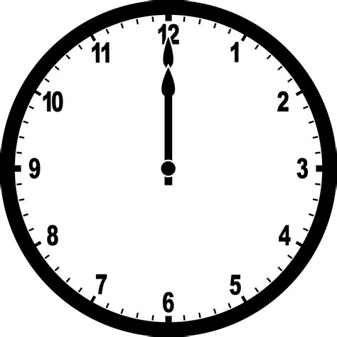 Clock 12:00 | ClipArt ETC