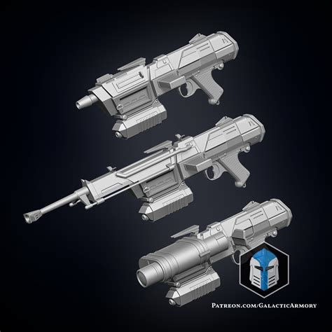 DC-17M Republic Commando Blaster - 3D Print Files – Galactic Armory