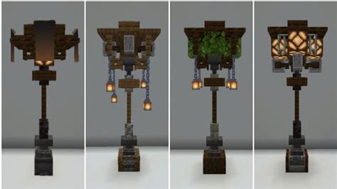 Minecraft street lamp design