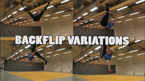 BACKFLIP VARIATIONS CHALLENGE - YouTube