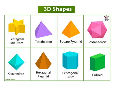 3d Shapes Free Printable - FREE PRINTABLE TEMPLATES