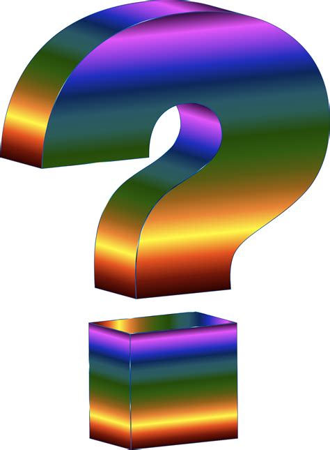 3d Clipart Question Mark Pencil And In Color 3d Clipart Question Mark ...